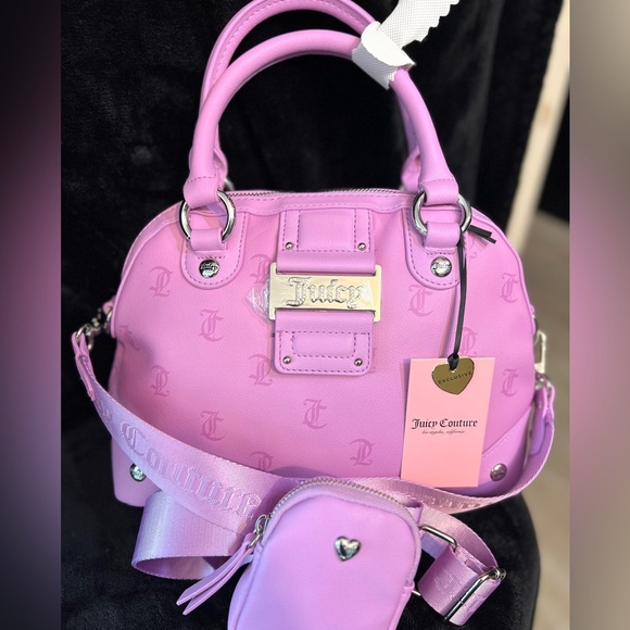 Juicy Couture💜 EXCLUSIVE💜 Violet Tulle Y2CUTE DOME SATCHEL (NWT) - Picture 14 of 16